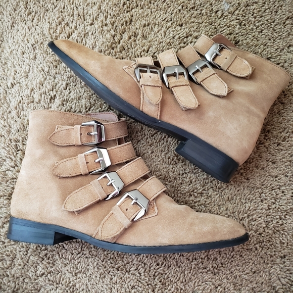 Asos Design Alissa Buckled Flat Boots - Picture 7 of 11